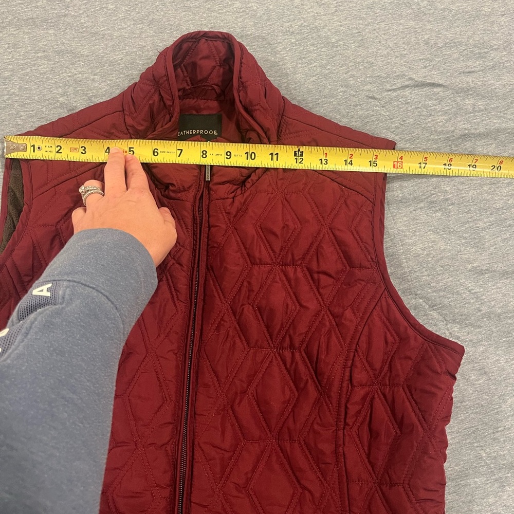 Weatherproof Maroon Quilted Vest - Picture 5 of 5